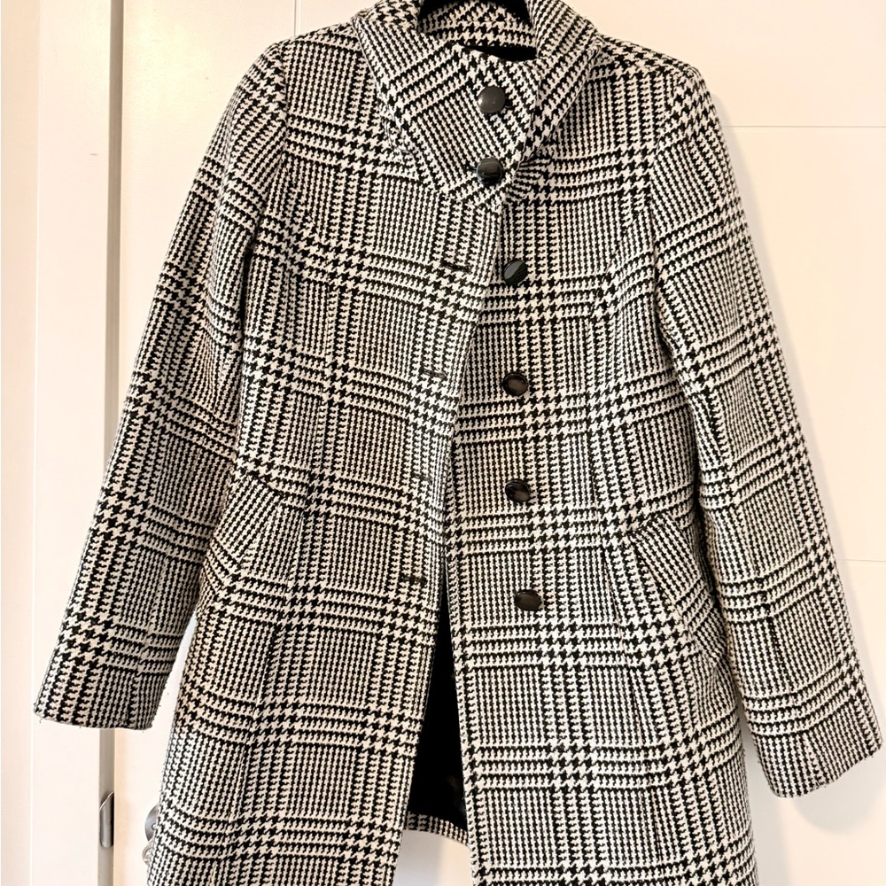 Le Chateau Black and White Trench Coat